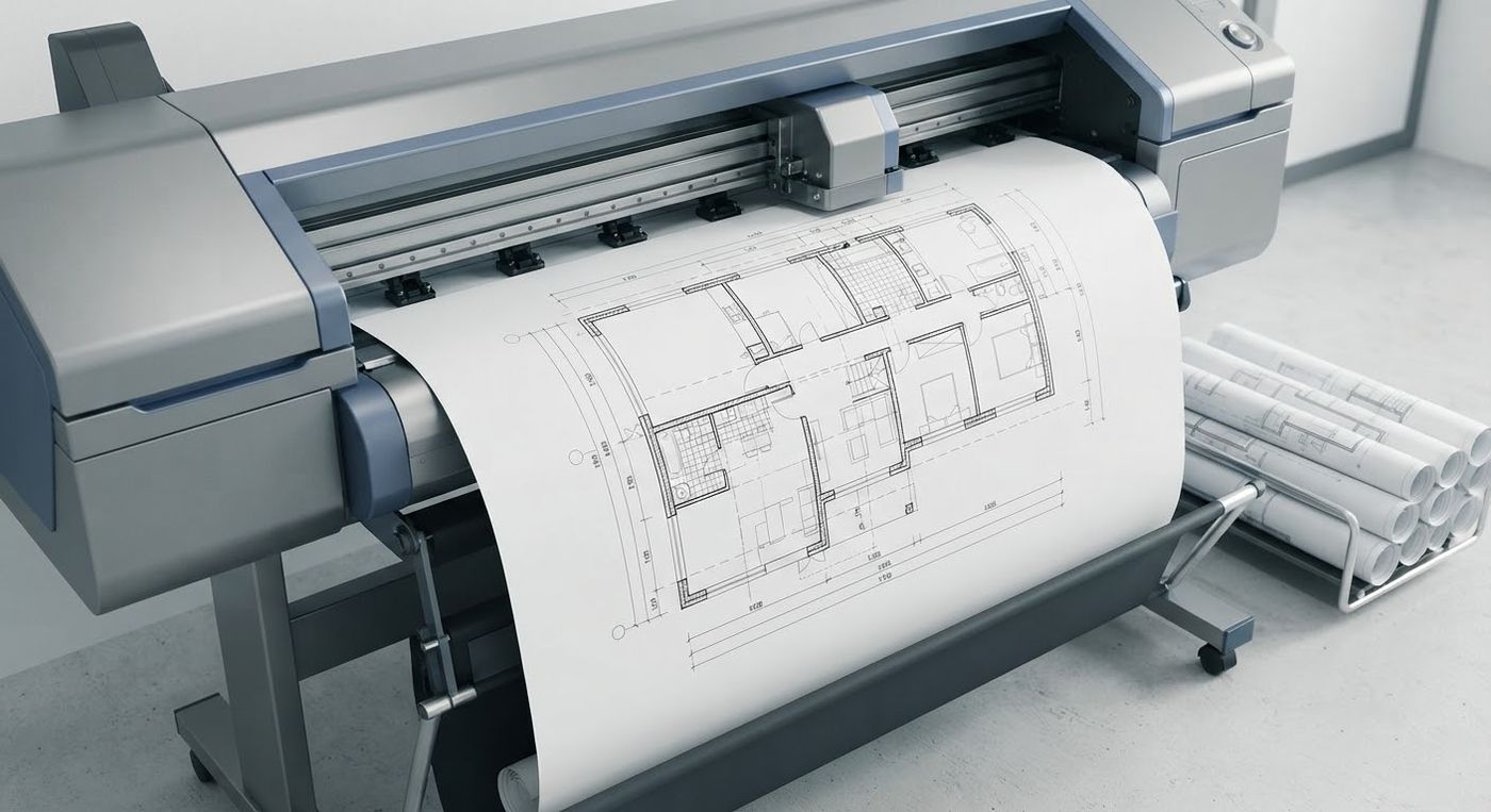 Großformatdruck technischer Zeichnungen